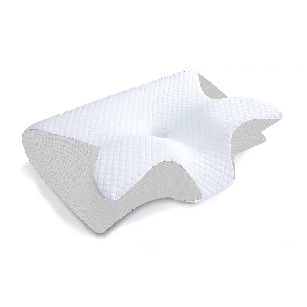 ErgoRest Memory-Schaum Nackenkissen – 2-in-1 Orthopädisches Stützkissen